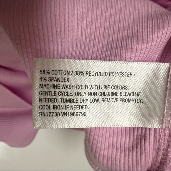 Wild Fable Pink Sleeveless Fitted Crop Tank Sz Large New - Picture 3 of 5